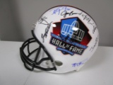 Jim Brown Jerry Rice T Aikman signed FS HOF football helmet 15+ signatures  PAAS LOA 417