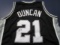Tim Duncan of the San Antonio Spurs signed autographed basketball jersey PAAS COA 328