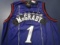 Tracy McGrady of the Toronto Raptors signed autographed basketball jersey PAAS COA 134