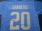 Barry Sanders of the Detroit Lions signed autographed football jersey PAAS COA 096