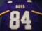 Randy Moss of the Minnesota Vikings signed autographed football jersey PAAS COA 989