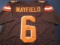 Baker Mayfield of the Cleveland Browns signed autographed football jersey PAAS COA 075