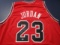 Michael Jordan of the Chicago Bulls signed autographed basketball jersey CA COA 417