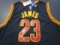 LeBron James of the Cleveland Cavaliers signed autographed basketball jersey CA COA 771