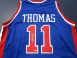 Isaiah Thomas of the Detroit Pistons signed autographed basketball jersey PAAS COA 451