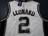 Kawhi Leonard of the San Antonio Spurs signed autographed basketball jersey PAAS COA 451