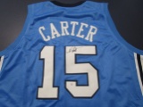 Vince Carter of the North Carolina signed autographed basketball jersey PAAS COA 353