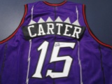Vince Carter of the Toronto Raptors signed autographed basketball jersey PAAS COA 204