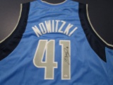 Dirk Nowitzki of the Dallas Mavericks signed autographed basketball jersey PAAS COA 432