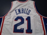 Joel Embiid of the Philadelphia 76ers signed autographed basketball jersey PAAS COA 977