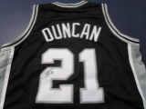 Tim Duncan of the San Antonio Spurs signed autographed basketball jersey PAAS COA 328