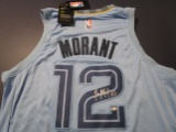 Ja Morant of the Memphis Grizzlies signed autographed basketball jersey PAAS COA 207