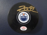Connor McDavid of the Edmonton Oilers signed autographed hockey puck PAAS COA 975