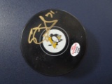 Evgeni Malkin of the Pittsburgh Penguins signed autographed hockey puck PAAS COA 938
