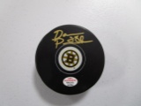 David Pastrnak of the Boston Bruins signed autographed hockey puck PAAS COA 764