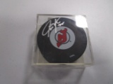 Jason Arnott of the New Jersey Devils signed autographed hockey puck TOPPS COA
