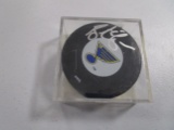 Brent Johnson of the St Louis Blues signed autographed hockey puck TOPPS COA