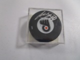 Roman Cechmanek of the Philadelphia Flyers signed autographed hockey puck TOPPS COA