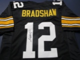 Terry Bradshaw of the Pittsburgh Steelers signed autographed football jersey PAAS COA 566