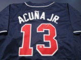 Ronald Acuna Jr of the Atlanta Braves signed autographed baseball jersey PAAS COA 847