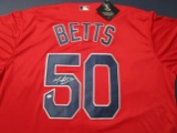 Mookie Betts of the Boston Red Sox signed autographed baseball jersey PAAS COA 466