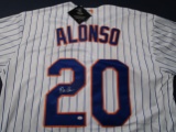 Pete Alonzo of the New York Mets signed autographed baseball jersey PAAS COA 475