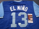 Salvador Perez of the KC Royals signed autographed EL NINO baseball jersey JSA COA 688
