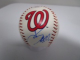 Juan Soto of the Washington Nationals signed autographed logo baseball PAAS COA 140