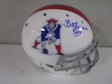 Bill Belichick of the New England Patriots signed custom full size football helmet PAAS COA 754