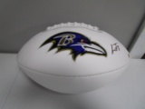LaMar Jackson of the Baltimore Ravens signed autographed logo football PAAS COA 620