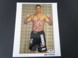 Jake O'Brien of the UFC MMA signed autographed 8x10 PSA DNA COA 996