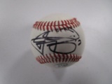 Johnny Manziel of the Cleveland Browns signed autographed baseball PAAS COA 977