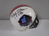 Merlin Olsen of the Los Angeles Rams signed autographed mini helmet JSA COA 635