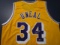 Shaquille O'Neal of the LA Lakers signed autographed basketball jersey ERA COA 789