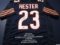 Devin Hester of the Chicago Bears signed autographed Stat football jersey Mounted Memories