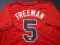 Freddie Freeman of the Atlanta Braves signed autographed baseball jersey ERA COA 785