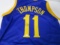 Klay Thompson of the Golden State Warriors signed autographed basketball jersey PAAS COA 224