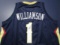 Zion Williamson of the New Orleans Pelicans signed autographed basketball jersey PAAS COA 494