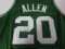 Ray Allen of the Boston Celtics signed autographed basketball jersey PAAS COA