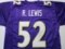 Ray Lewis of the Baltimore Ravens signed autographed football jersey PAAS COA 515