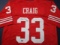 Roger Craig of the San Francisco 49ers signed autographed football jersey ERA COA 784