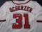 Max Scherzer of the Washington Nationals signed autographed baseball jersey PAAS COA 337