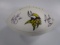 Harrison Smith Andrew Sendejo of the Minnesota Vikings signed autographed logo football TSE COA