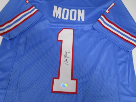 Warren Moon of the Houston Oilers signed autographed football jersey ERA COA 078