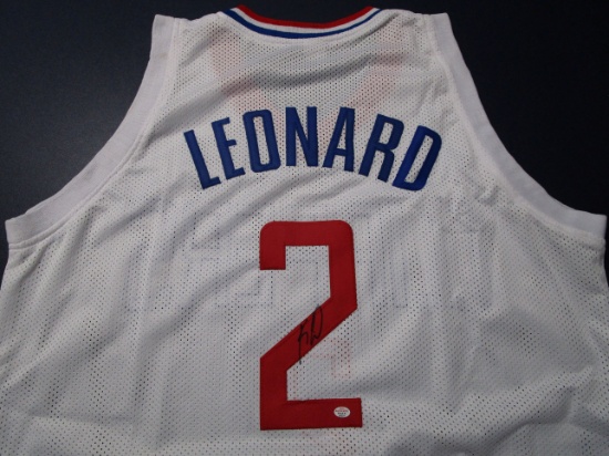 Kawhi Leonard of the LA Clippers signed autographed basketball jersey PAAS COA 227
