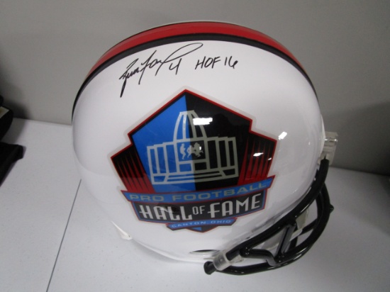 Brett Favre of the Green Bay Packers signed Hall of Fame full size custom helmet COA 755