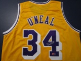 Shaquille O'Neal of the LA Lakers signed autographed basketball jersey ERA COA 789