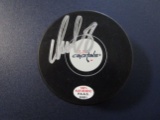 Alexander Ovechkin of the Washington Capitals signed autographed logo hockey puck PAAS COA 021