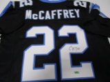 Christian McCaffrey of the Carolina Panthers signed autographed football jersey ERA COA 059