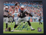 Rob Gronkowski of the New England Patriots signed autographed 8x10 photo Player Holo